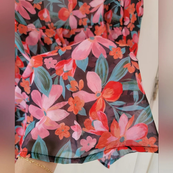 Beach Riot Joslyn Dress in Fiery Plumeria NEW - Picture 5 of 10